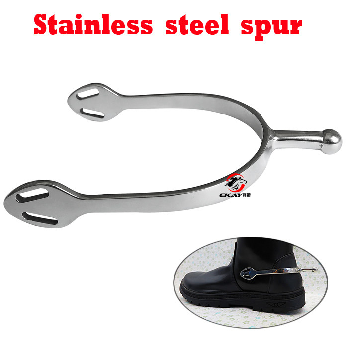 Boutique stainless steel Inform Spurs Men's Surface Polished Spherical Head Protected Horses-Taobao