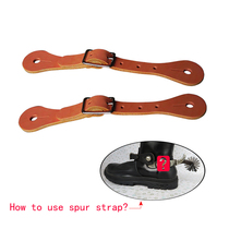Western-style spurs matching genuine leather belt various colors of spur belts 3 mm thick