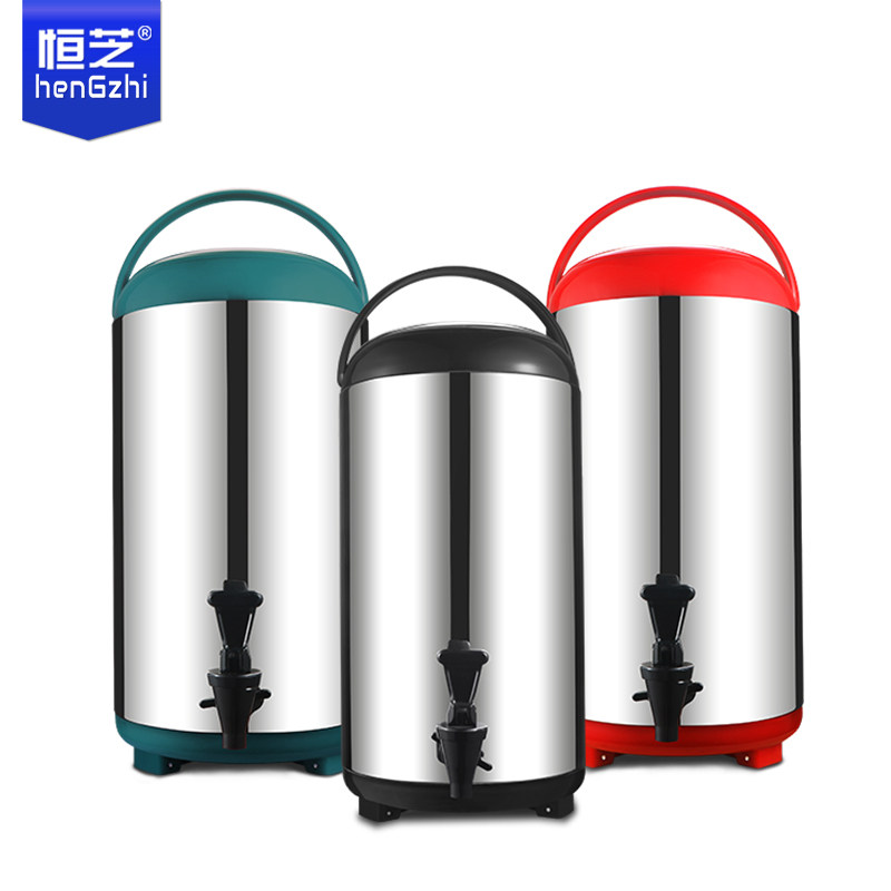 Commercial milk tea barrel insulated barrel 304 stainless steel soy milk barrel coffee juice hot and cold boiled tea barrel tap