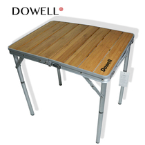 Mostly outdoor bamboo aluminum folding table beach fishing camping barbecue picnic table Self-driving travel equipment 2936