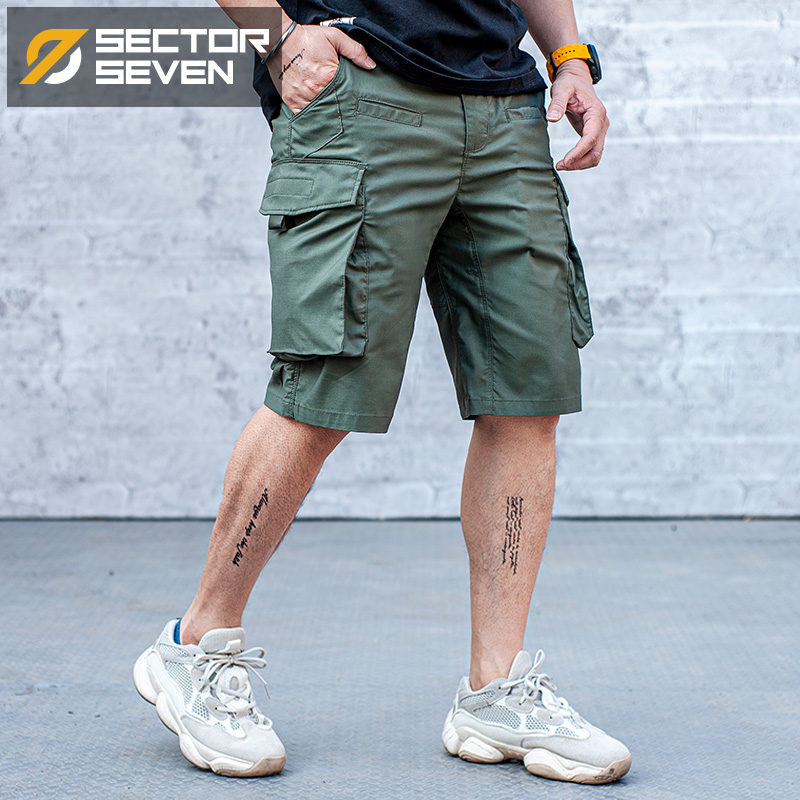 Zone 7 IX15s counterattack Tactical shorts Summer men's Army fans Outdoor Travel light and thin comfort Multi-bag workwear pants