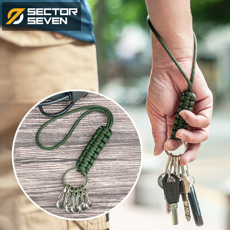 Zone 7 Hand Rope Key Buckle Tactical Multifunction Outdoor Camping Emergency Sume Rope Key Containing Hanging Clasp-Taobao