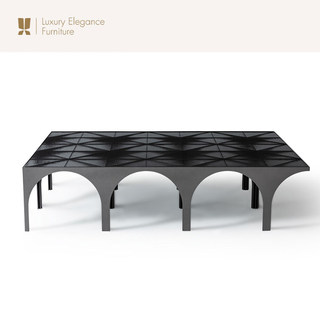 Fragrant luxury high-end custom furniture fendi coffee table acrylic furniture custom living room glass coffee table side table