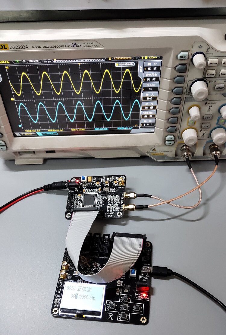 AD9910 DDS Signal Generator Modul High Speed Sinus Welle DAC 420M Ausgang 1GSPS Abtastrate Frequenz Signal Generator Treiber – Detail 4