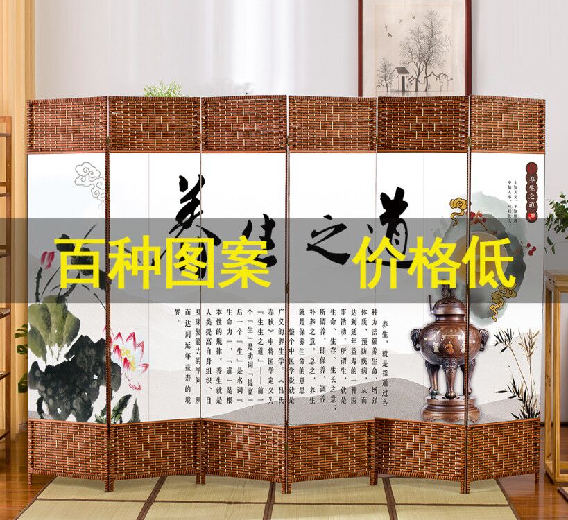 Beauty Salon Health Preserving Simple Screen Room Partition Window Living-room Folding Mobile Modern Minimalist Bedroom Shelter Home