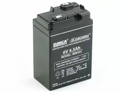 SUNCA new RB 645C rechargeable electric fan lead-acid battery 6v4 5ah maintenance-free emergency lighting battery