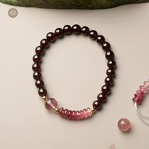 Meaduven Genesis Bite-Seal Goat Fat Smoke Purple Jade Pomegranate Strawberry Crystal Jade Original Design Handstring Jewels Women