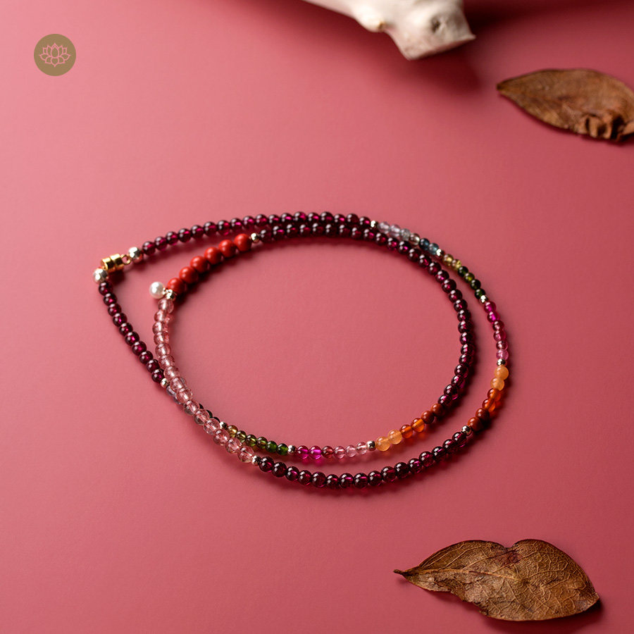 Mei Duo Wenchuang Candy Decoration Purple Tooth Black Rainbow Tourmaline Original Design Bracelet Girlfriend Gift Hand Girl