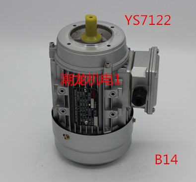 YS7122 vertical three-phase asynchronous motor aluminum shell micro motor 550W 2800 rpm shaft diameter 14mm
