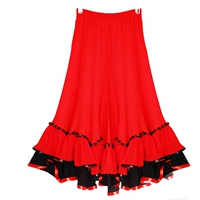 Красная юбка и черный край