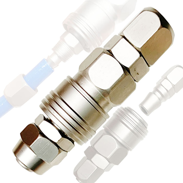 Twill metal joint for car beauty use windpipe quick to self-lock joint air compressor with hose clamp yarn