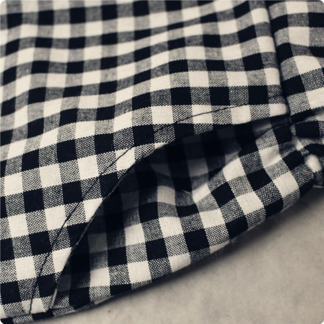 ໂສ້ງສັ້ນ plaid imitation ຝ້າຍແລະ linen ບາດເຈັບແລະແອວ elastic ບ້ານ linen ວ່າງນັກສຶກສາໄຂມັນ mm ບວກຂະຫນາດ pajamas ກາງເກງຮ້ອນຂອງແມ່ຍິງ summer