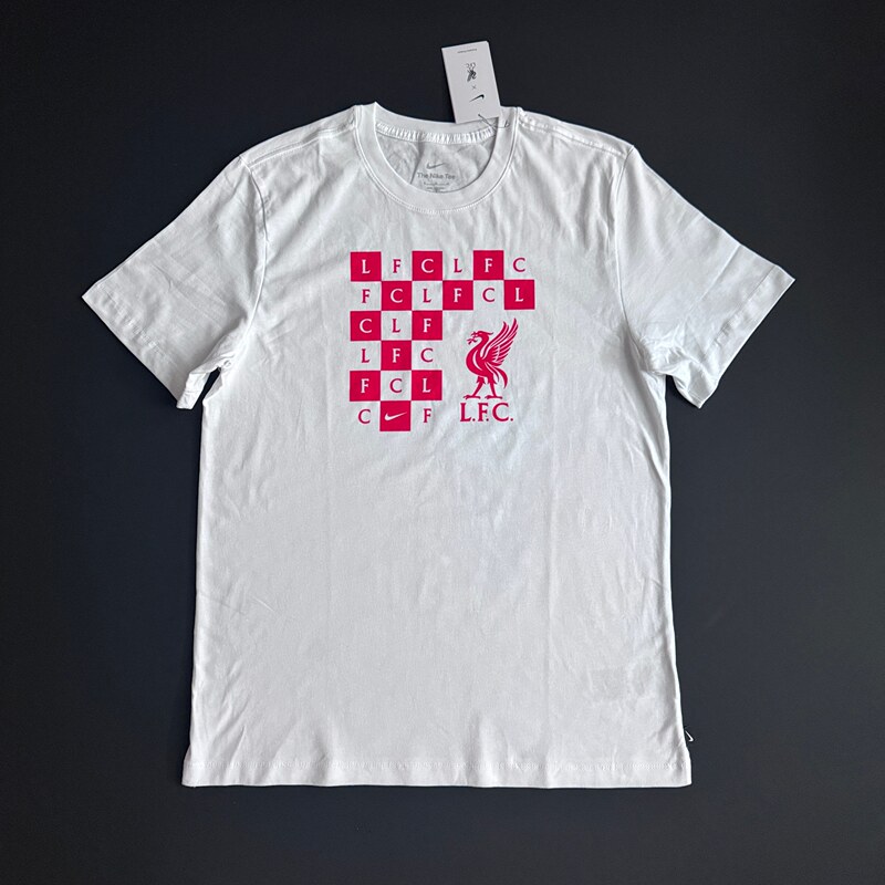Nike Premier League Liverpool 24/25 Season Plaid Fan T-Shirt Nike Premier League Liverpool 24/25 Season Plaid Fan T-Shirt