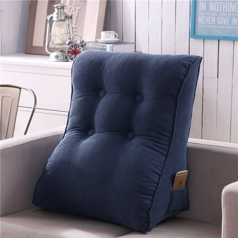 Bedside triangle cushion pregnant women breastfeeding backrest elderly lumbar support pillow sofa tatami lumbar backrest removable and washable
