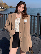 Lecea Alice card its color suit jacket 2022 spring new Korean version Western-style suit woman design with a small crowd