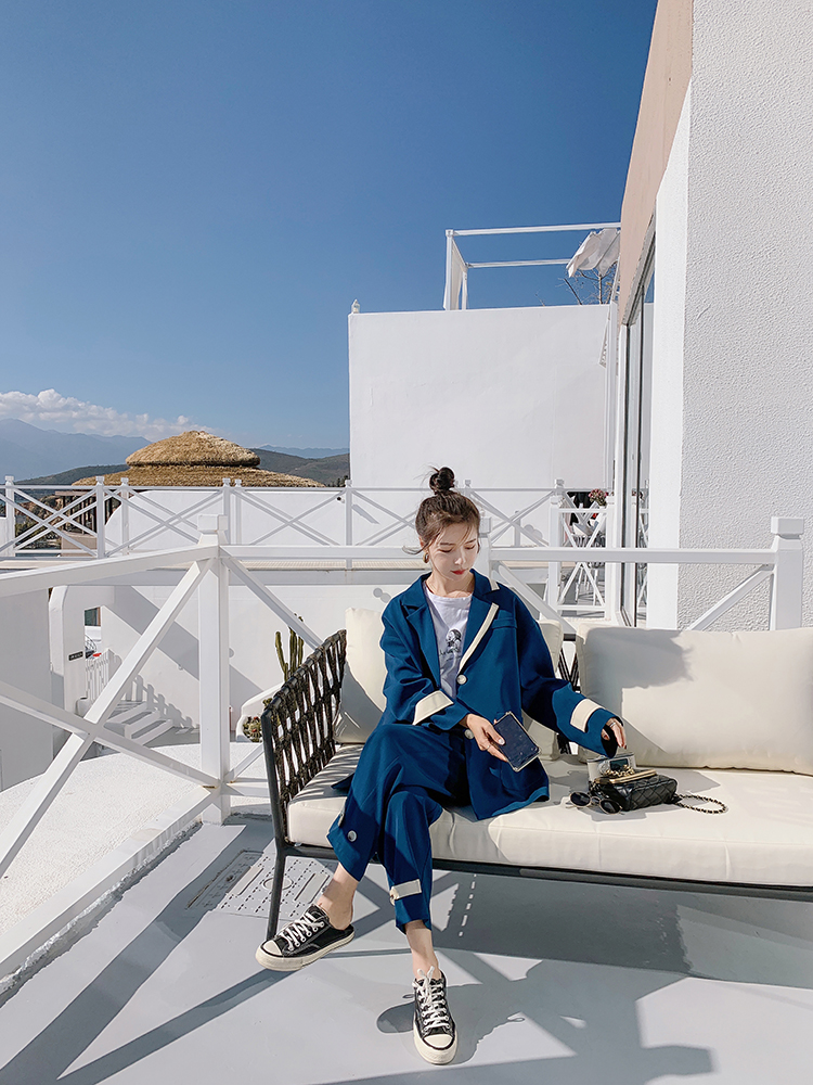 Lecea Alice suit women's 2022 autumn new Korean version chic temperament thin suit women's top