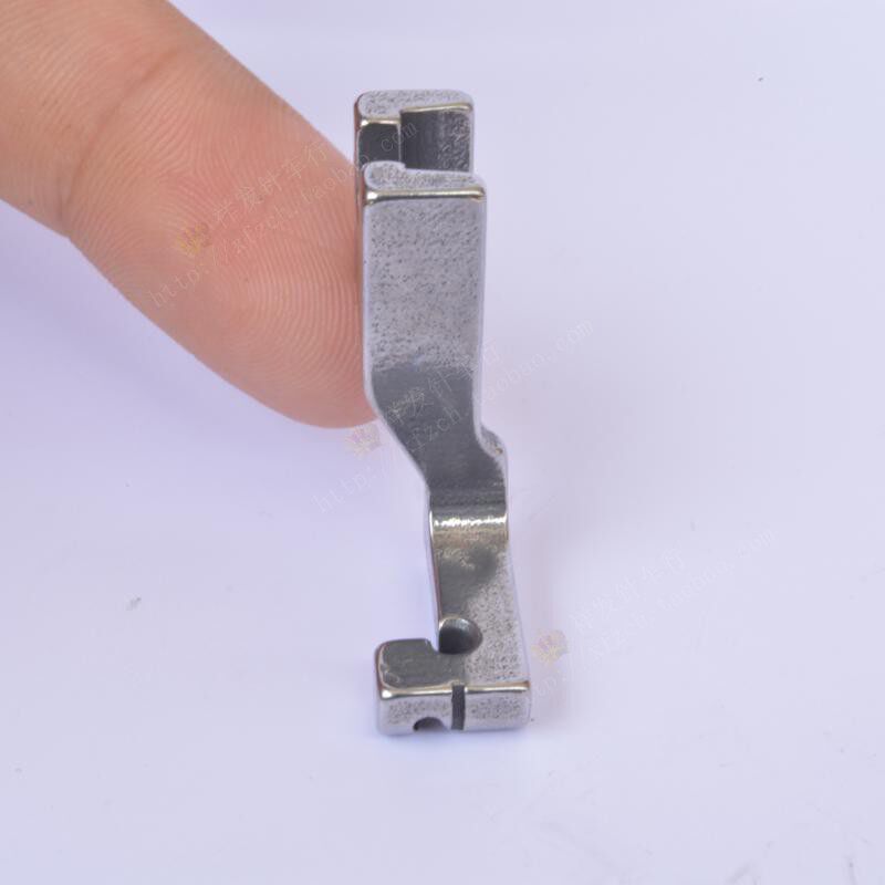 Industrial flat car lockstitch sewing machine accessories S518L top-mounted invisible zipper special unilateral presser foot zipper guide groove presser foot