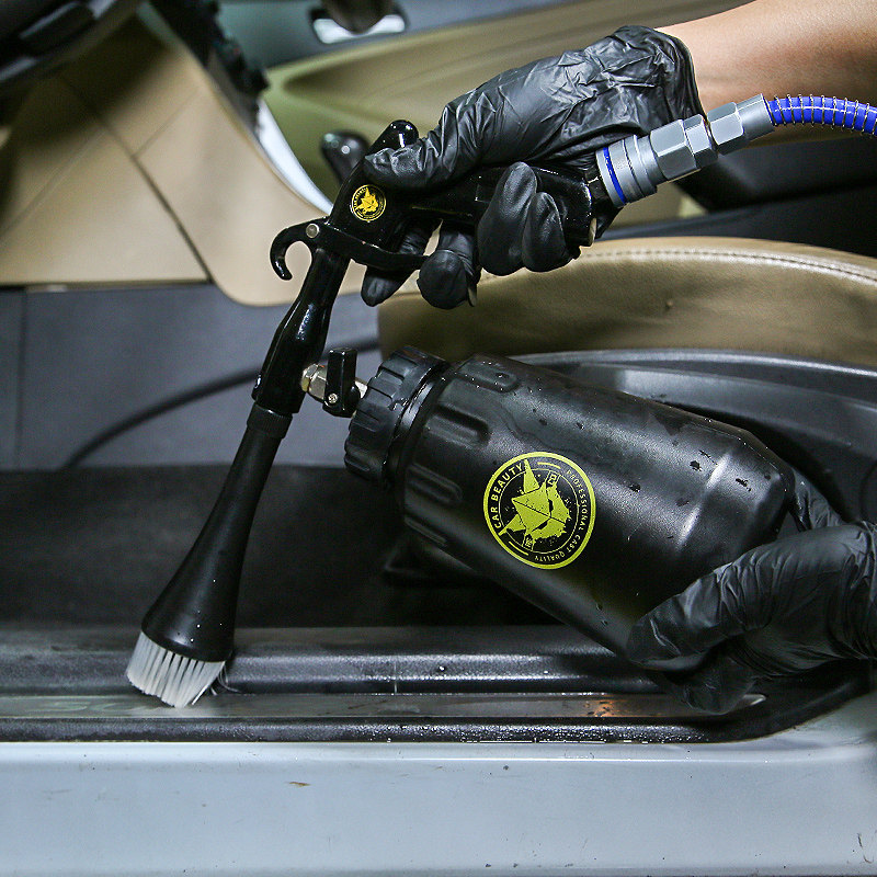 Sharp Tornado Cleaning Gun Pneumatic Alloy Car Interior Dust Removal Cleaning Tool Dry Cleaning Gun Car Wash Brush