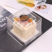 New square transparent cake box cheese cheese mousse cake box 3 4 5 inch birthday cake box