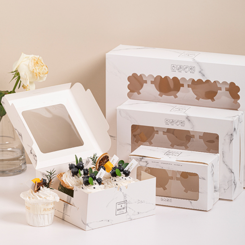 Cupcake Packing Box 2 4 6 12 Grains Mousse Mummy Cup Pudding Maven Cup West Point Egg Tart Packaging Box