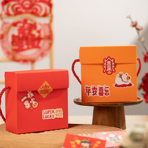 New Year Cookies cookies Handbags containing boxes Spring Festival Baking Gift Boxes Snowflake sweets Candy Gift Boxes Empty Boxes