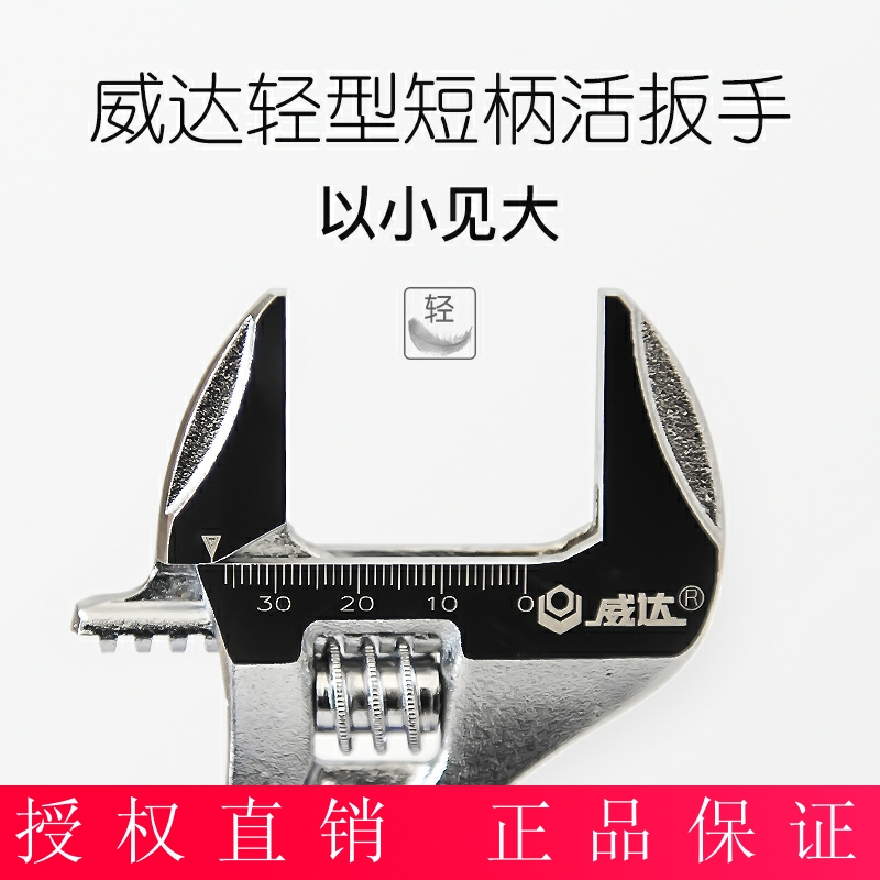 Weda Live Wrench Short Handle Bathroom Oversized Opening 6 Inch 8 Inch Chrome Plated short handle Living Mouth Tube Pliers Plate Tool Ratchet