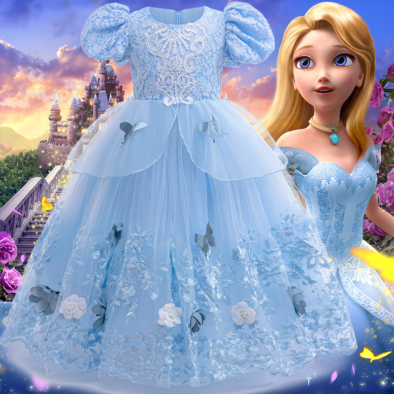 Cinderella Princess Dress 2025 New Style Girls Birthday Dress Cinderella Princess Dress Performance Dress