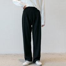 Pregnant Woman Broadlegged Pants Spring Autumn Style Foreign Air Fashion 100 Plexant Pants Loose large code Conspicuously Slim Pregnant Woman Pants Wear Long Pants