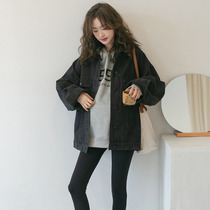 Pregnant Woman Cowboy Jacket Spring Autumn Money Loose Korean version Chauma Fashion style Ocean Gas Casual Jacket Early Spring Out of the Supper