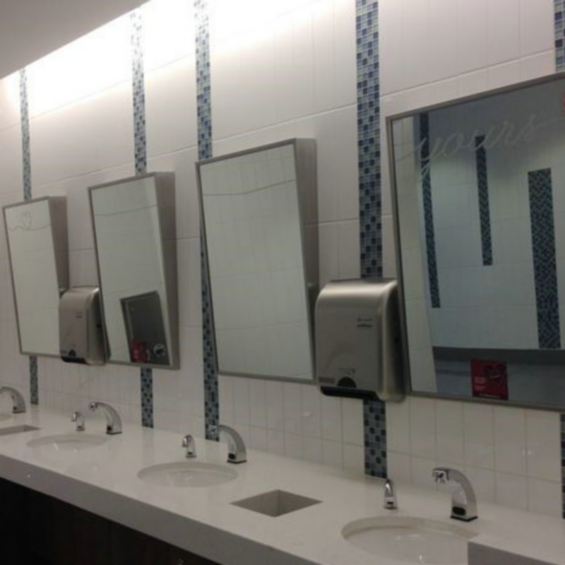 Accessible washroom Hanging Mirror Disabled Public Bathroom stainless steel wall-mounted tilting mirror Jagle-Taobao