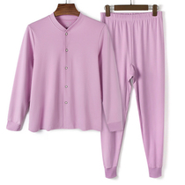 Lady Pure Cotton Automne Vêtements dautomne Pants dautomne Deux Ensembles de pyjamas à lâge de lâge Pyjamas Suits Loose grand code Accueil Vêtements