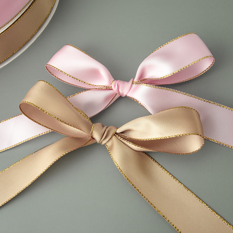 2 2cm Phnom Penh polyester fiber with floral bouquet butterfly knot decoration bundled with festive gift box packing ribbons floral ribbon