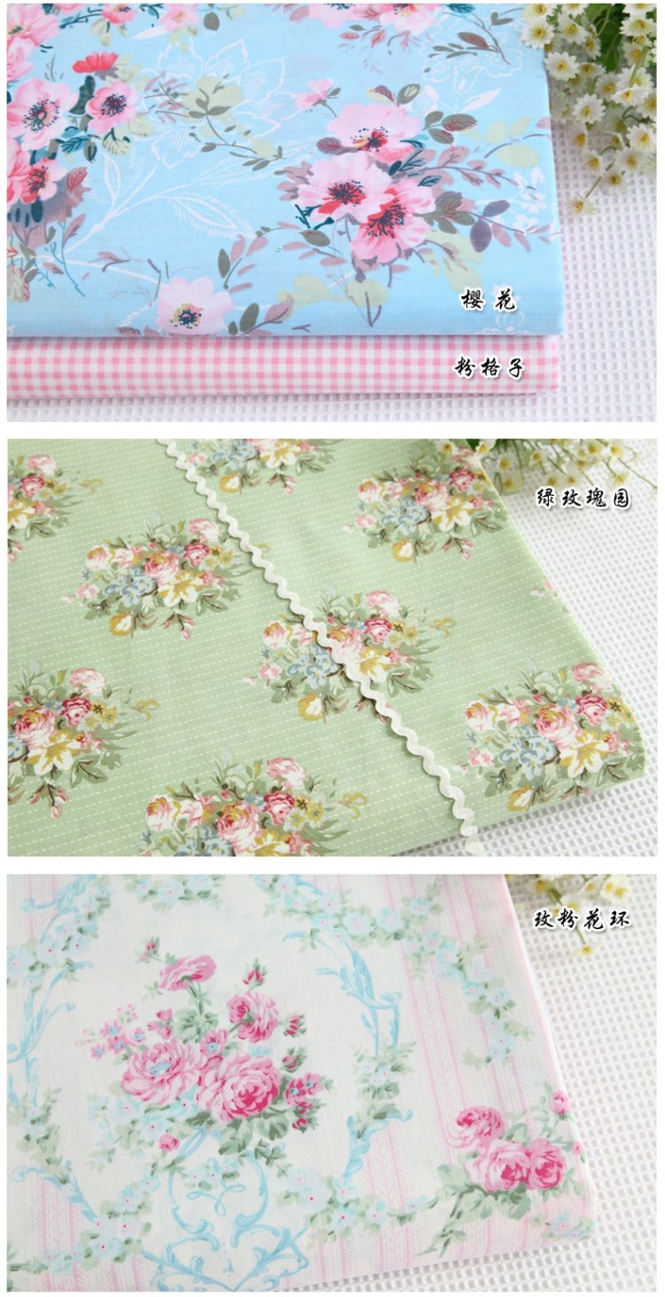 Bông twill vải bông vườn hoa các loại vải hoa nhỏ vải giường handmade hoa - Vải vải tự làm vải may quần áo