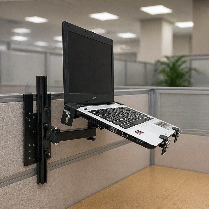 Screen Stand, Laptop Stand, Portable Computer Heightening Stand, 10-18inch Office Suspended Workstation