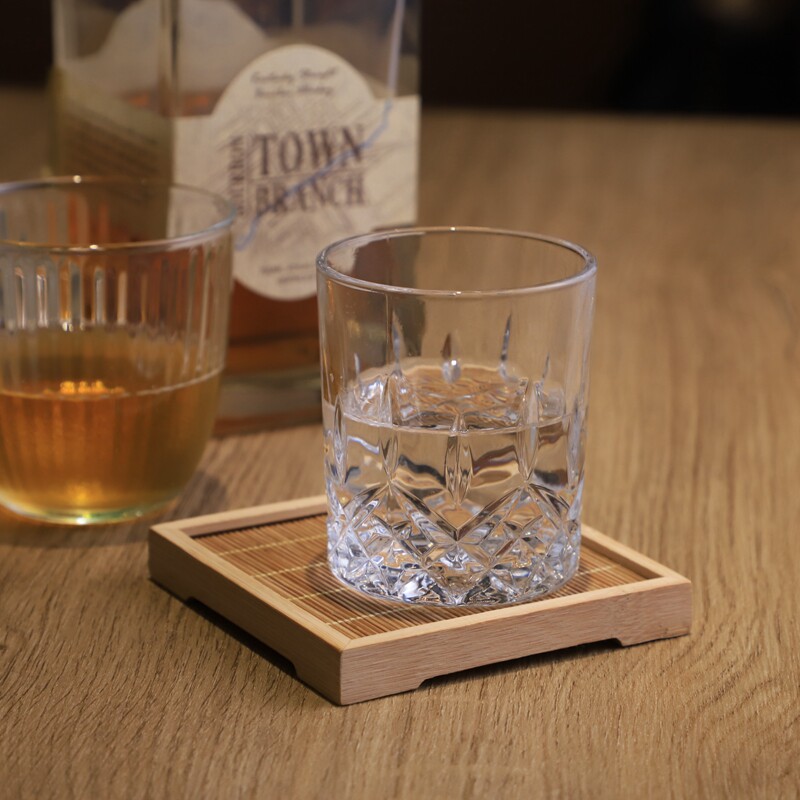 Bar utensils carved small water glass Japanese whisky glass water glass spirit glass beer glass cocktail glass