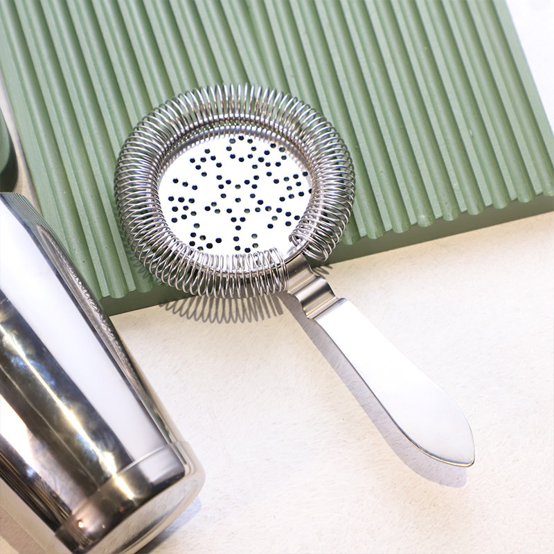 Bar ware Japanese style Hawthorns filter Stainless Steel Bent Angle Filter Ice filter Strainer Strainer
