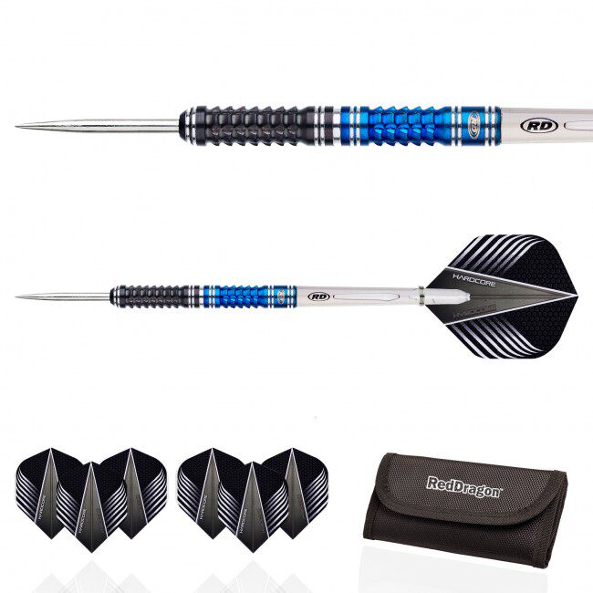 British Original Red Dragon Reddaggon Delta Series Tungsten Steel Hard Straight Drum Dart 22g Suit