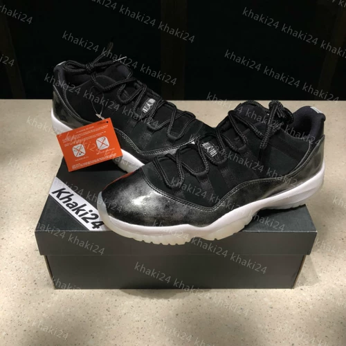 Khaki24 Air Jordan 11 AJ11 Эрл Эрл Биг Демон Черная и Белая Банда 528895-010