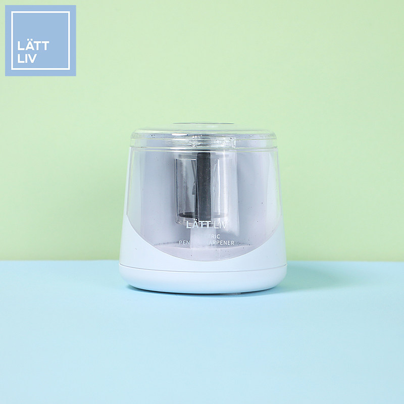 LATTLIV Living without worry cylindrical electric pencil sharpeners White collar office Special pencil sharpeners Official
