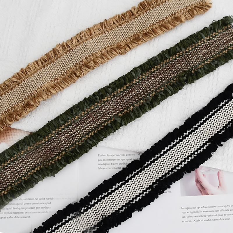 Tianhe Lace New Curtain Pillow Raw Edge Dragon Beard Decorative Accessories Beige Wide Zero Cut Fabric Manufacturer Tianhe Lace New Curtain Pillow Raw Edge Dragon Beard Decorative Accessories Beige Wide Zero Cut Fabric Manufacturer