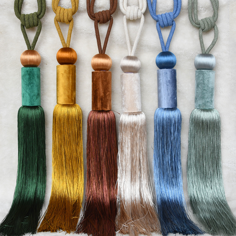 Tianhe lace a simple modern curtain hanging ball with a textile hand weaving manufacturer flow Su accessories