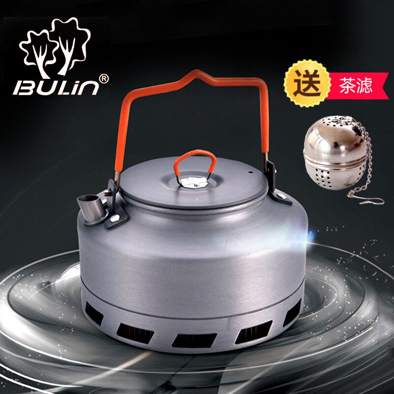 Step Lin's new outdoor camping Wild Cooking Kettle Teapot Teapot Energy-Ring Kettle Portable Coffee Maker 1 1L