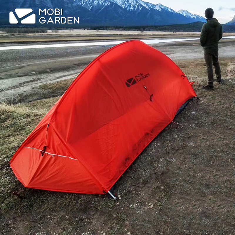 Mugao Di Outdoor Camping Cold Mountain Light Riding Tent Camping Four Seasons Anti-rainstorm Single Double Tent 20D Silicone