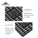 CAMPINGMOON Огненный стол Koman, чугун, углеродистая пластина, материал углеродной пластины, нелегко деформироваться и выдерживает высокие температуры, углеродистая сетка в духовке.