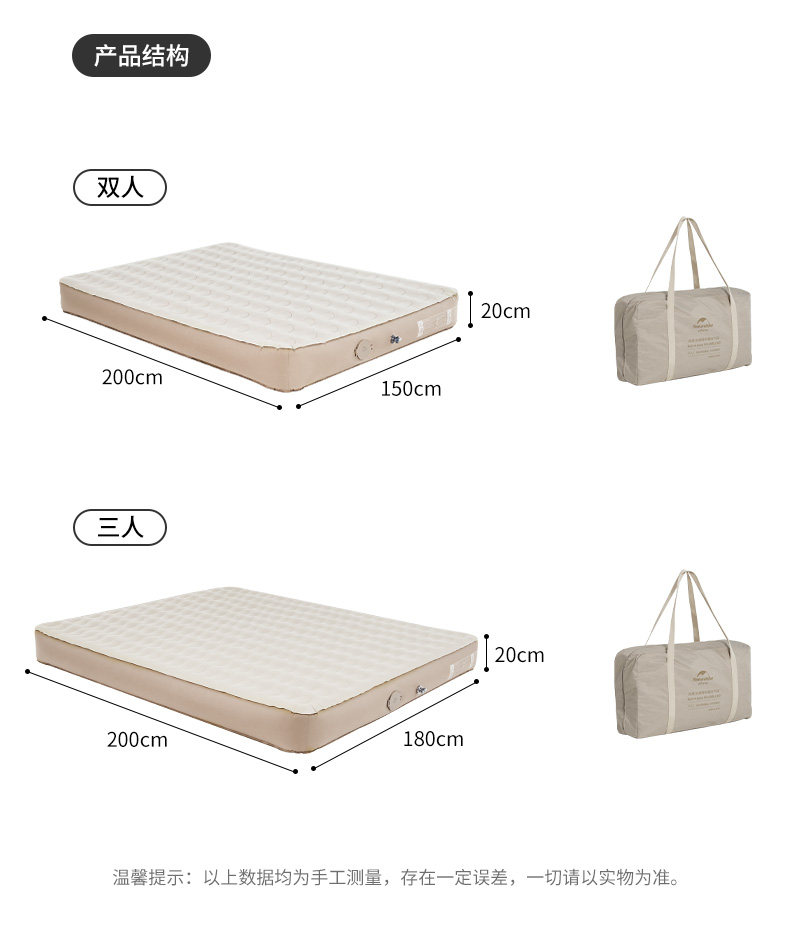 Naturehike Надувная портативная дорожная палатка для кемпинга, кушон Naturehike 