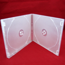  Plastic box CD box Transparent PP box Square box Double-piece pluggable cover CD box(pp Ming double)