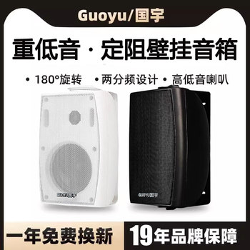 Guoyu G-4K Heavy Bass Fixed Resistor Wall-Mounted Speakers Conference Room Audio Shop Background Music Speakers