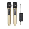Rechargeable Universal Wireless Microphone One-To-Two Home Ktv Singing Outdoor Stage Performance Universal Handheld Microphone