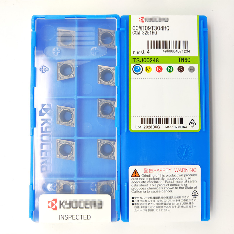 正品日本京瓷数控车刀片CCMT09T304HQTN60镗孔外圆刀金属陶瓷现货