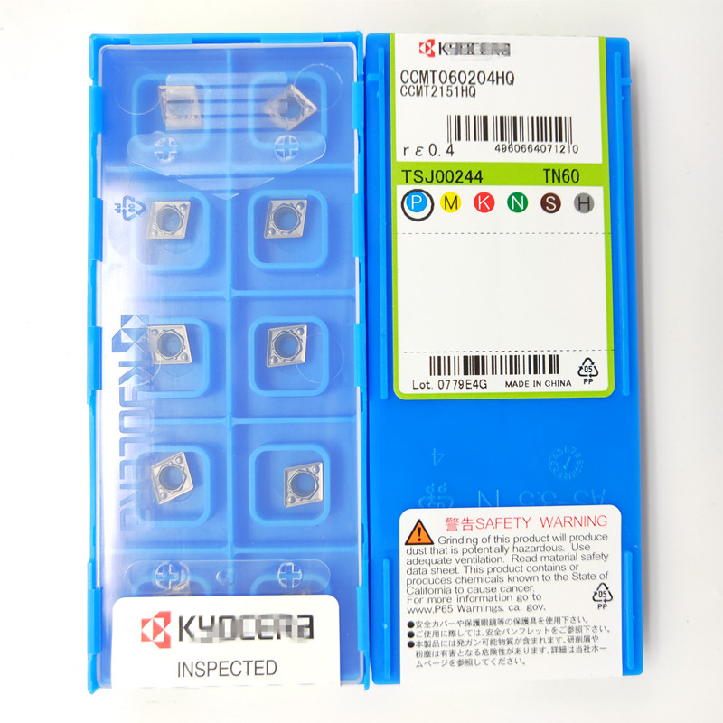 Kyocera Numerical Control Car Blade CCMT060204HQ TN60 Ceramic Knife Grain Metal Boring Cutter